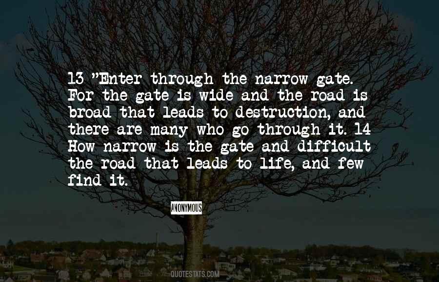 Through The Gate Quotes #650908