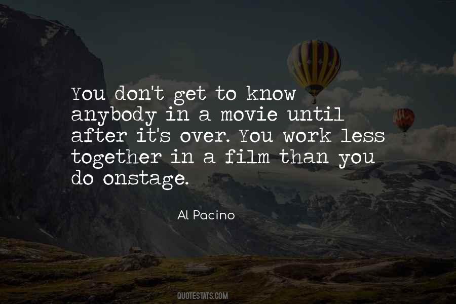 Movie Work Quotes #146975