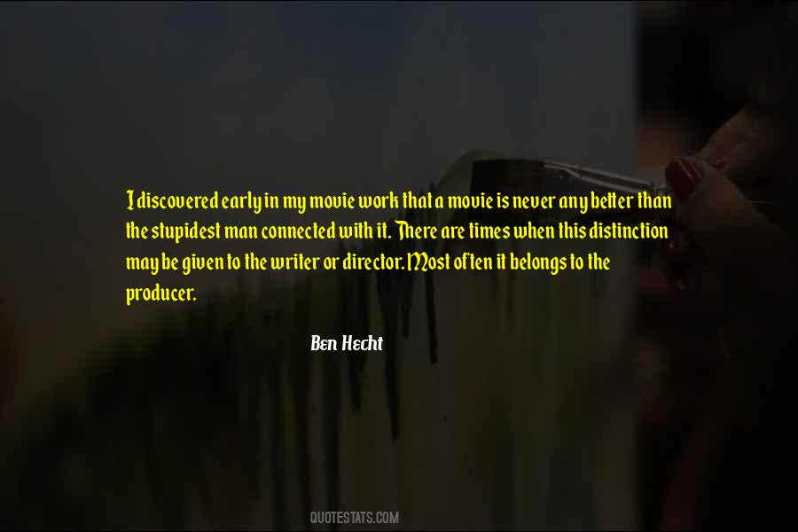 Movie Work Quotes #1800664