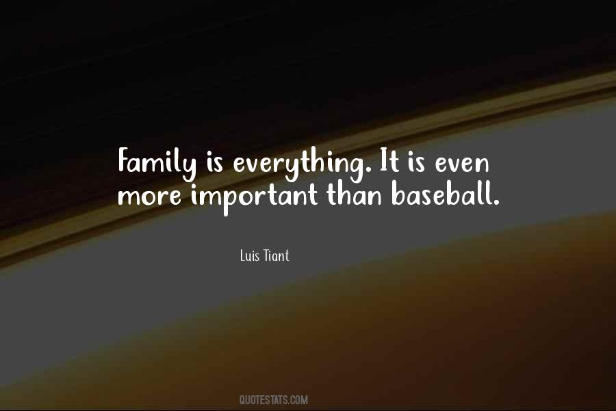 Family Is More Important Quotes #1026868