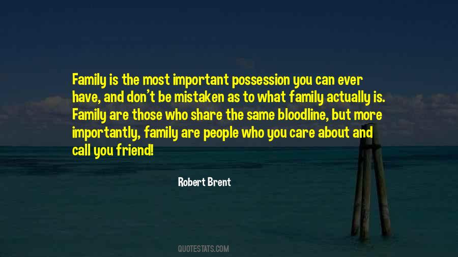 Family Is More Important Quotes #807133