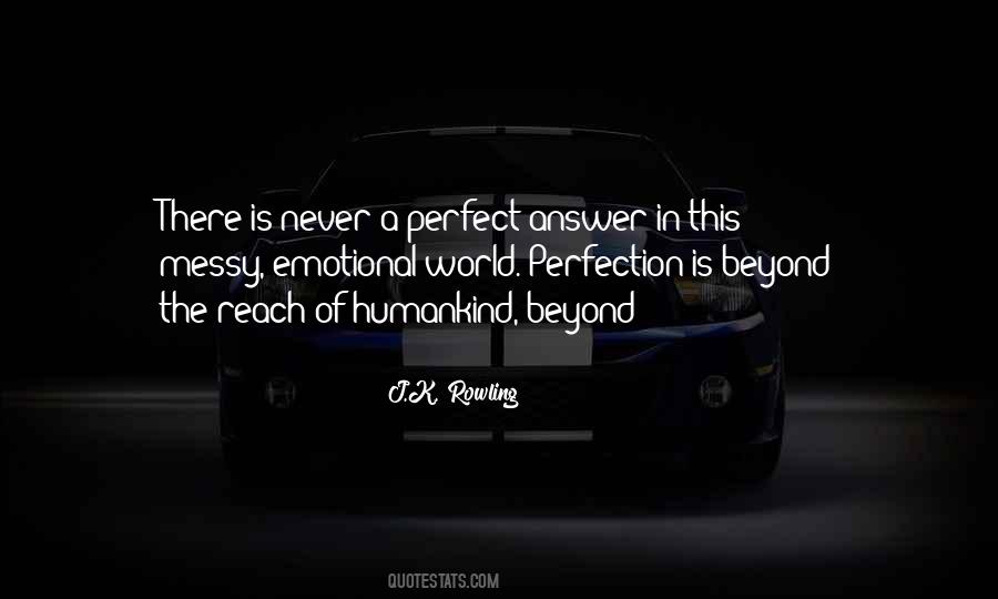 Quotes About Never Perfection #1035844