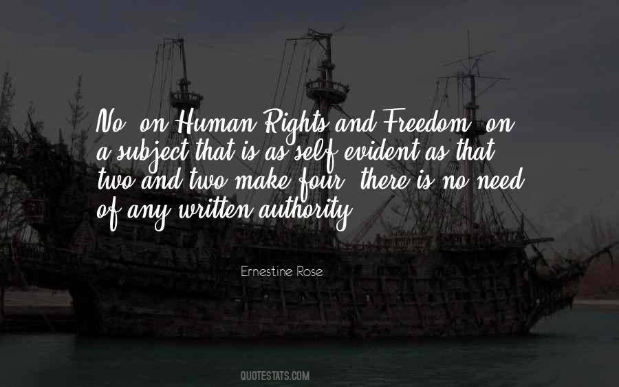 Freedom Human Rights Quotes #748818