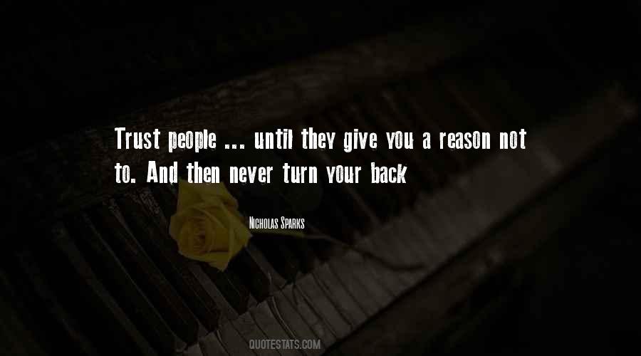 Never Trust People Quotes #1217417