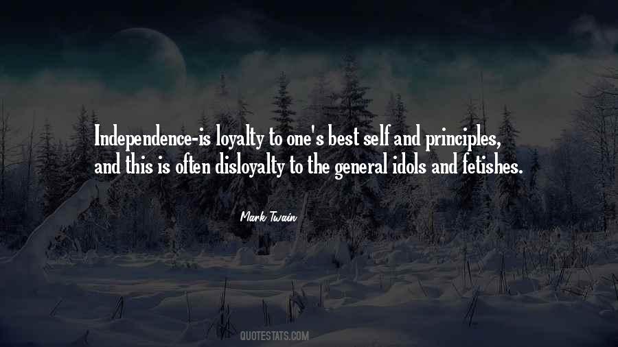 Self Loyalty Quotes #1135559