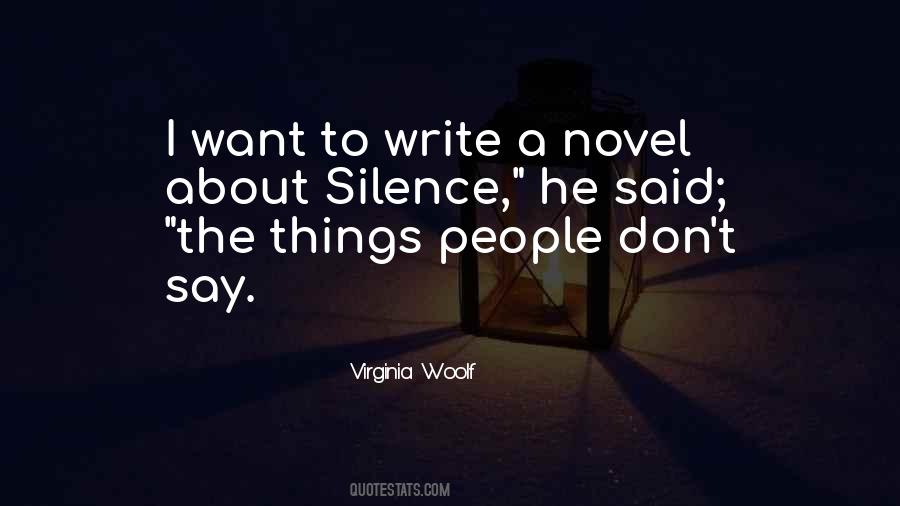 Silence Novel Quotes #660937