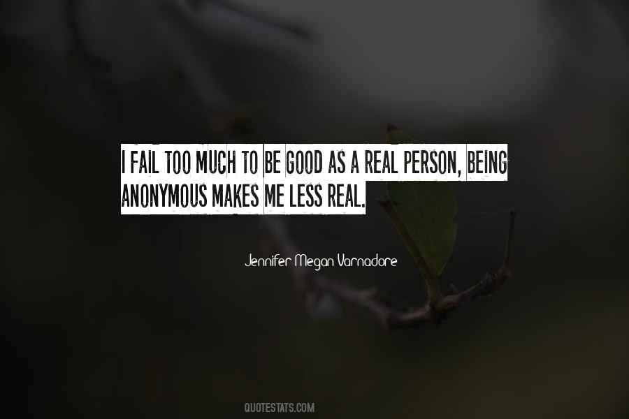 Real Good Person Quotes #37086