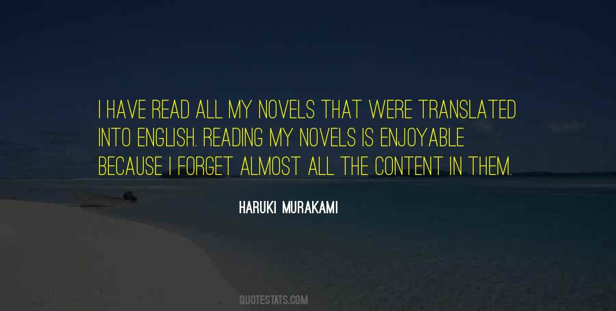 Murakami Novel Quotes #825077