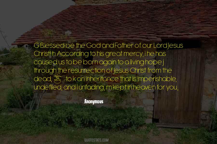 God Blessed Us Quotes #25759