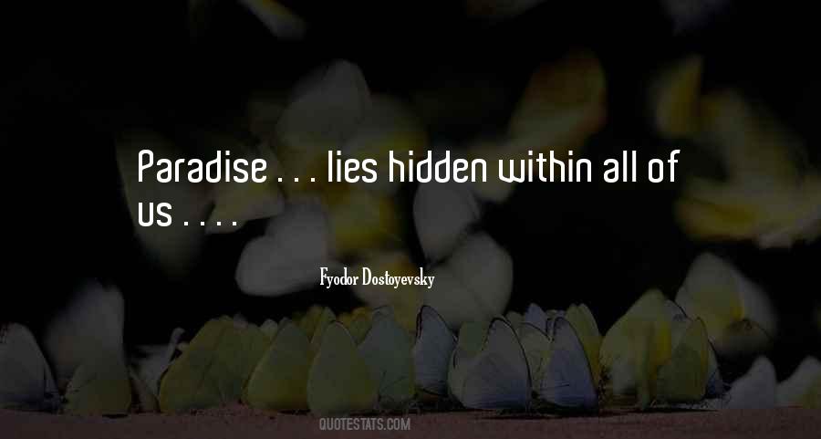 Quotes About Hidden Lies #1708254