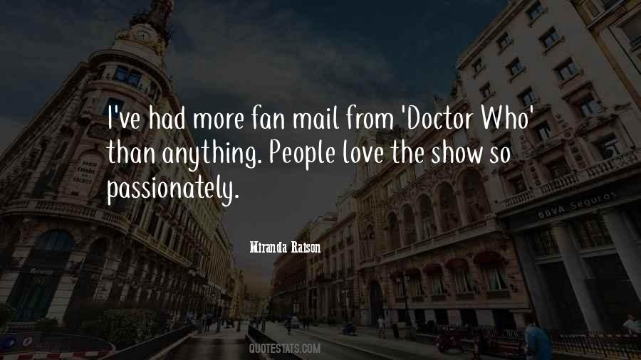Fan Mail Quotes #1065948