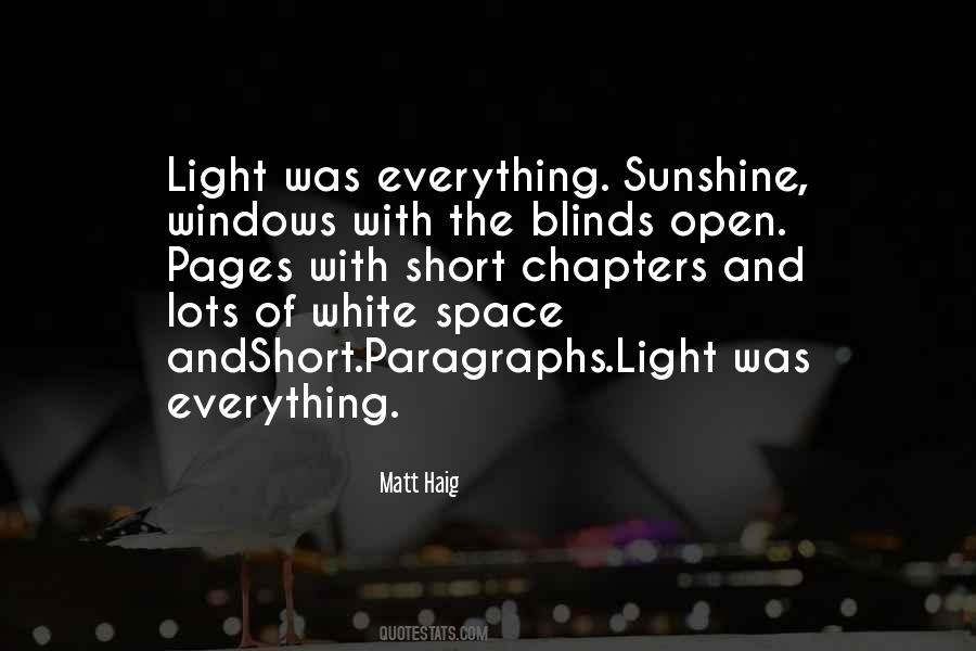 Quotes About Light And Sunshine #105014