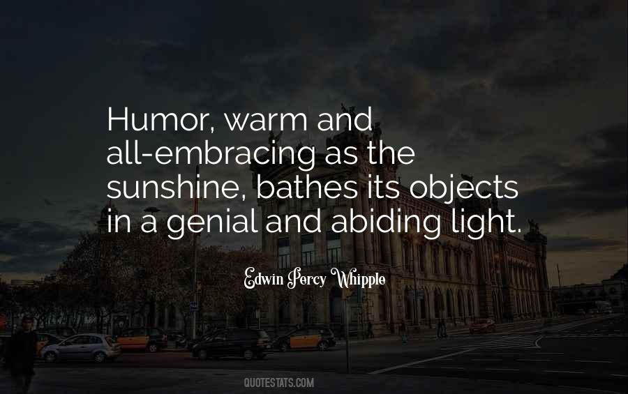 Quotes About Light And Sunshine #1262060