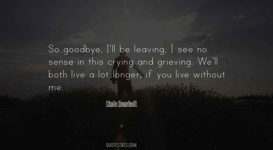 No Goodbye Quotes #380099
