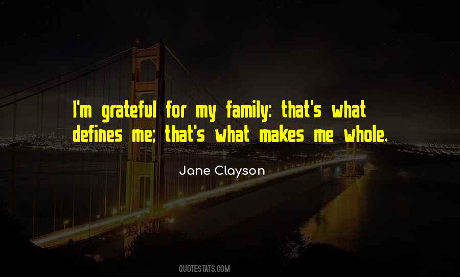 Family Grateful Quotes #1447710