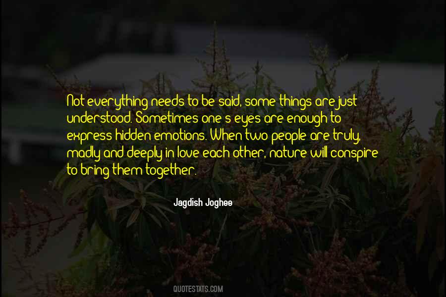 Quotes About Hidden Emotions #495958