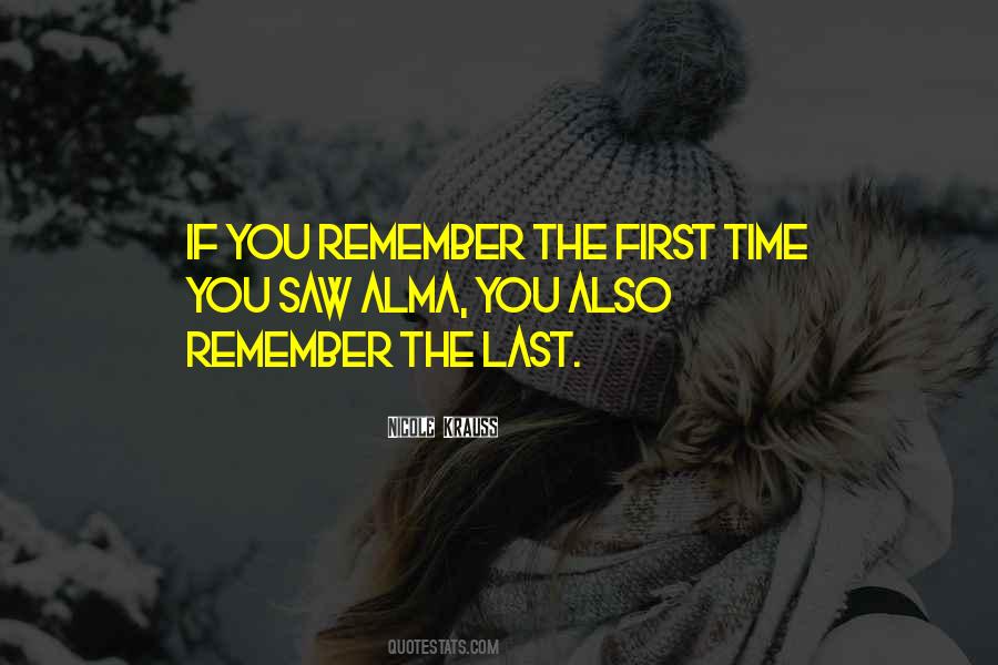 Love First Time Quotes #1275252