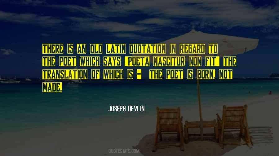 Old Poet Quotes #1317885