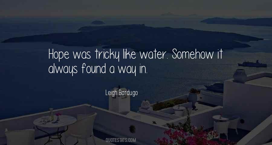 Water Hope Quotes #1308678