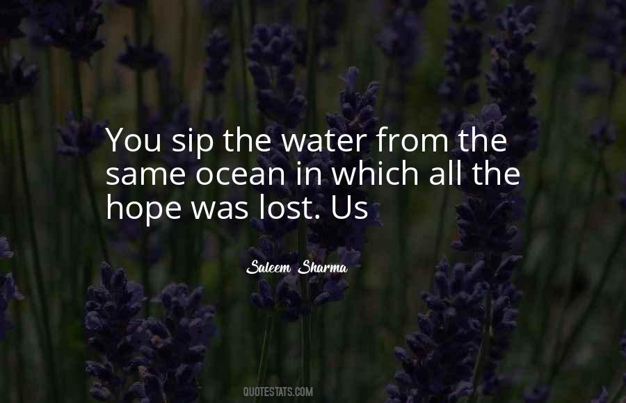 Water Hope Quotes #1669838