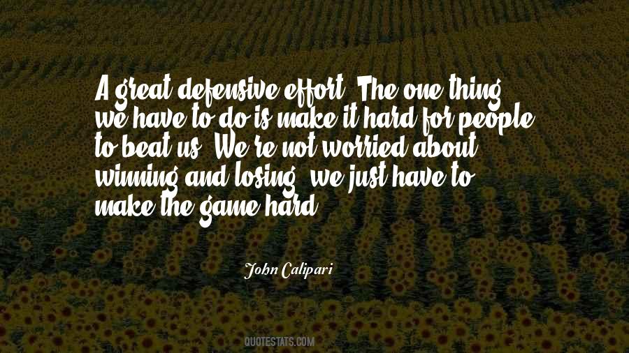 Winning Effort Quotes #585830