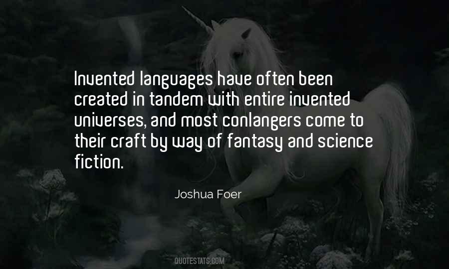 Fantasy And Science Fiction Quotes #1214827