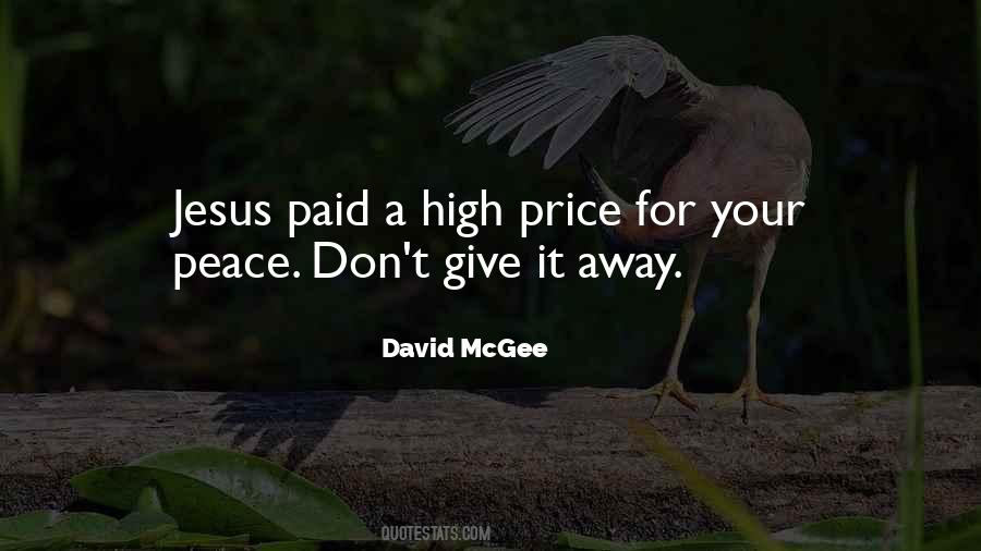 My Peace I Give To You Quotes #142177