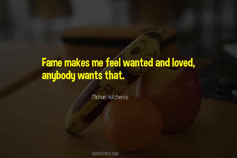 Feel Wanted Quotes #1065331