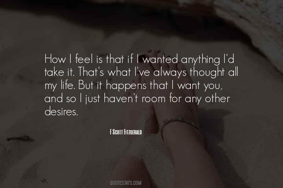 Feel Wanted Quotes #469090