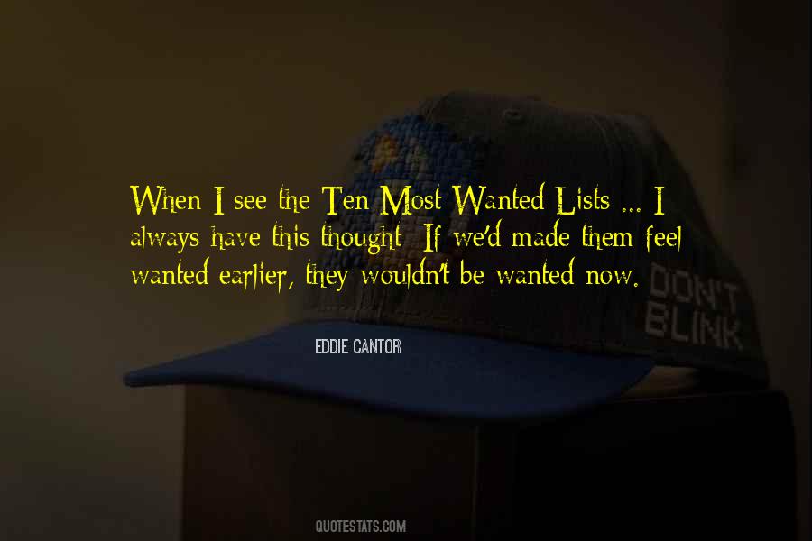 Feel Wanted Quotes #861041