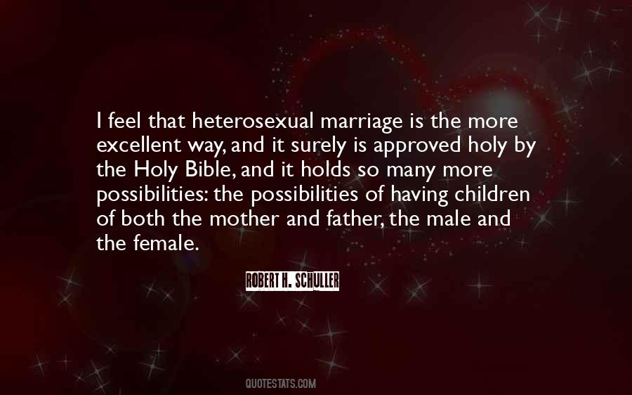 Quotes About Heterosexual Marriage #256880