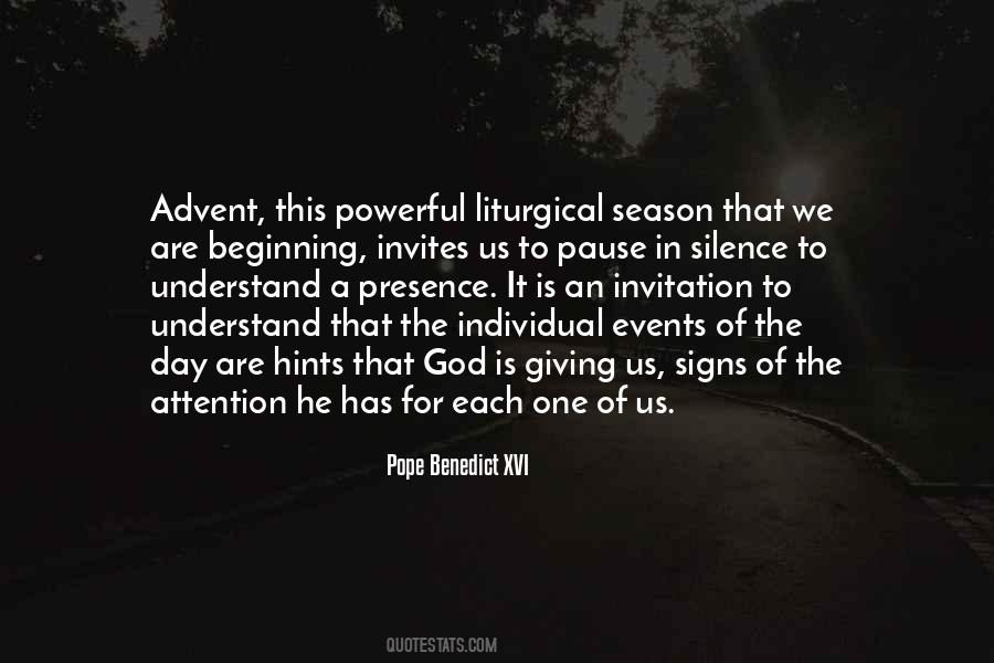 Season Of Silence Quotes #626640