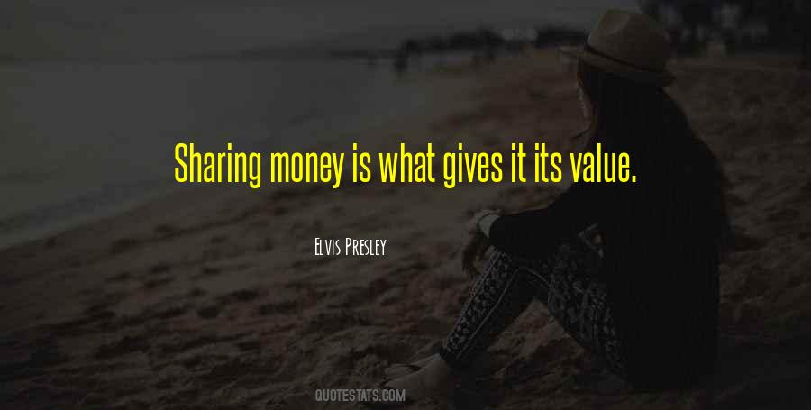 Quotes About Sharing Money #1243154