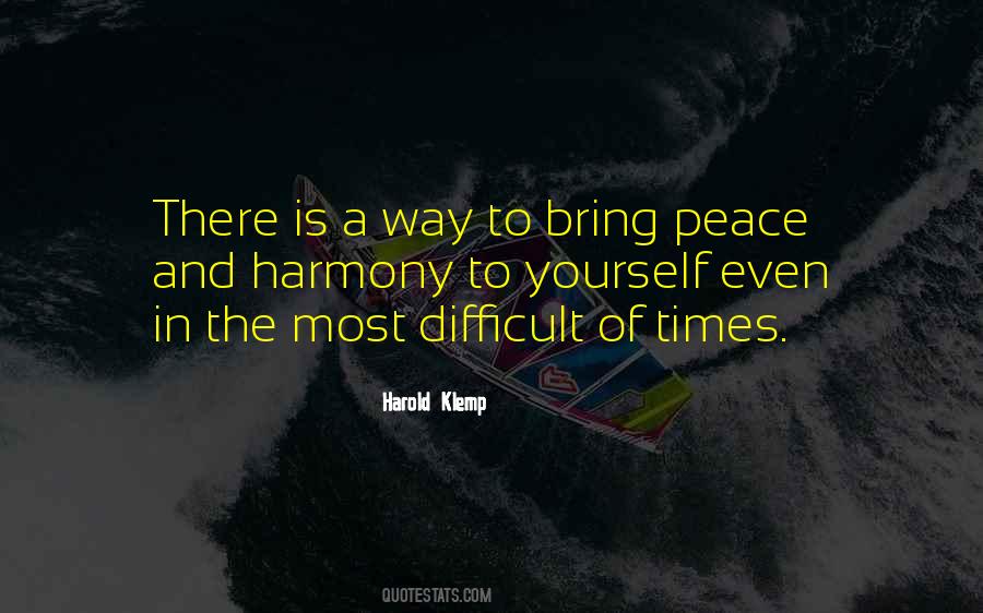 Way To Peace Quotes #1447994