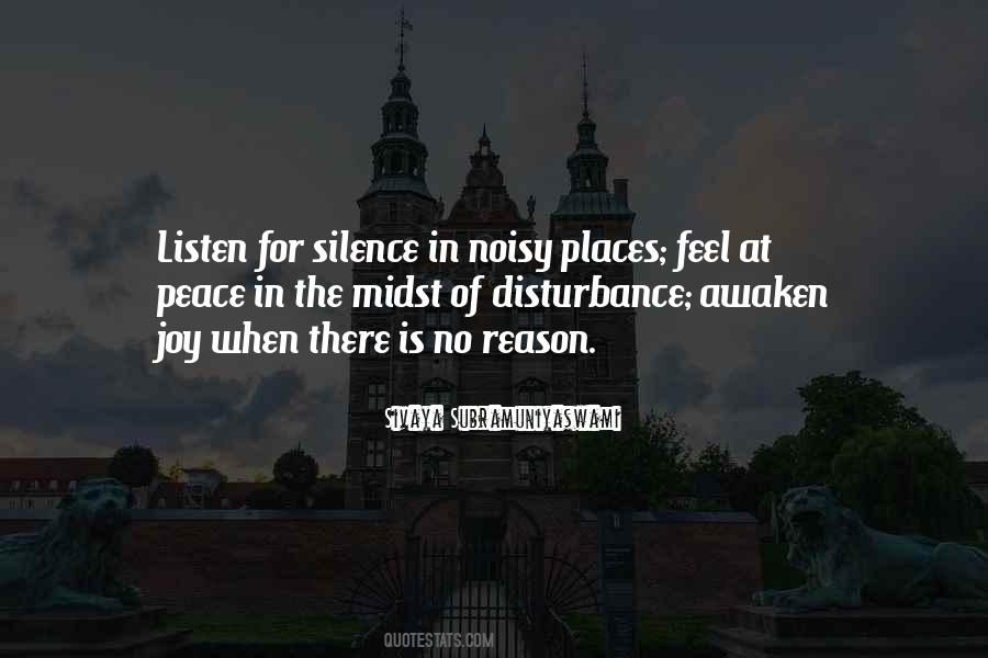 Peace Silence Quotes #1349591