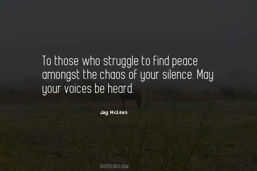 Peace Silence Quotes #407413