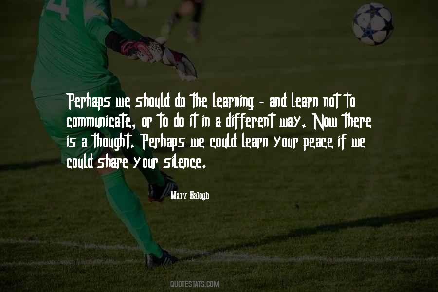 Peace Silence Quotes #544129