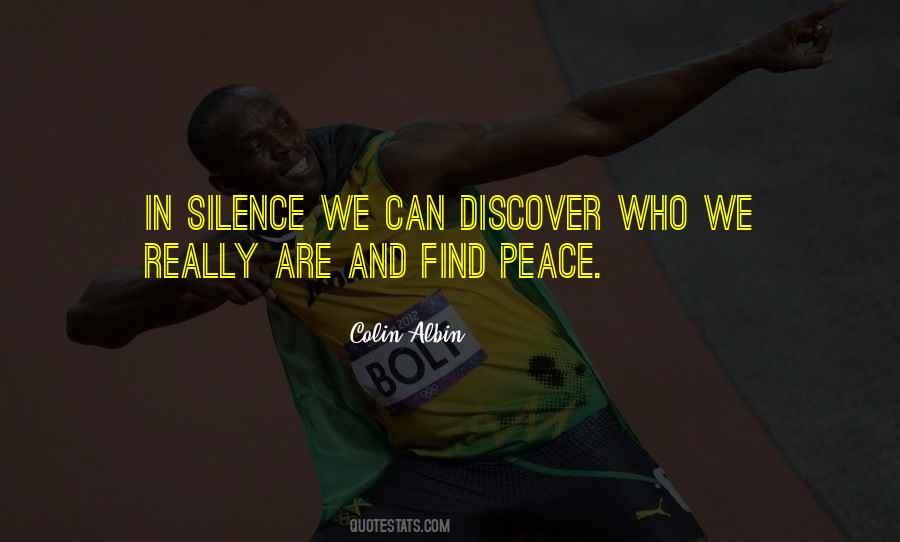Peace Silence Quotes #599892