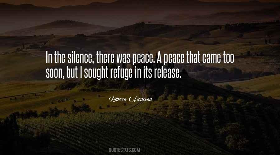 Peace Silence Quotes #92271