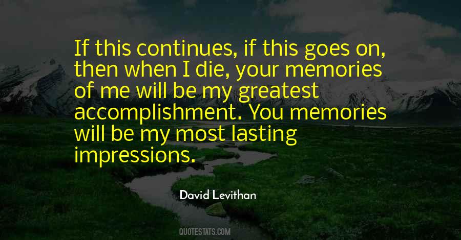 Greatest Memories Quotes #941128