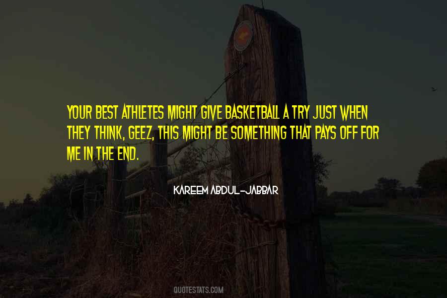 Basketball Athlete Quotes #1060076