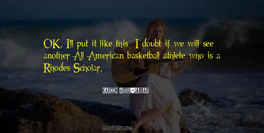 Basketball Athlete Quotes #812162