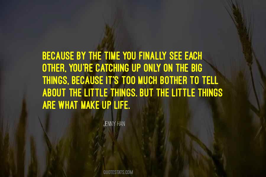 The Little Things Are The Big Things Quotes #1657618