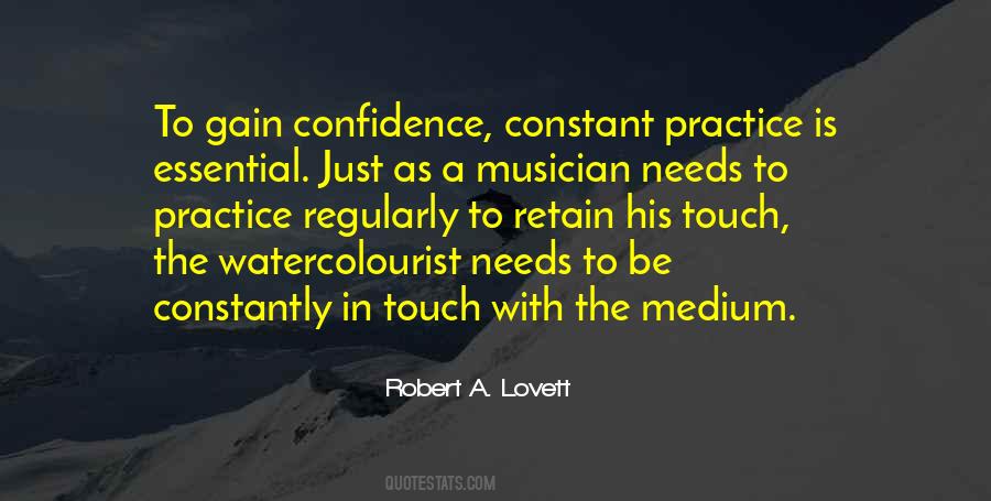 Practice And Confidence Quotes #1280672