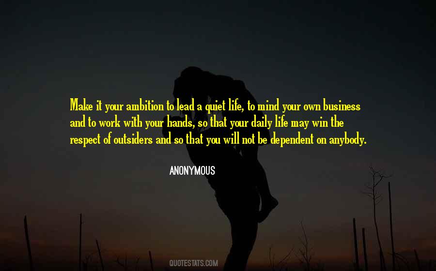 Quotes About Your Ambition #1292035