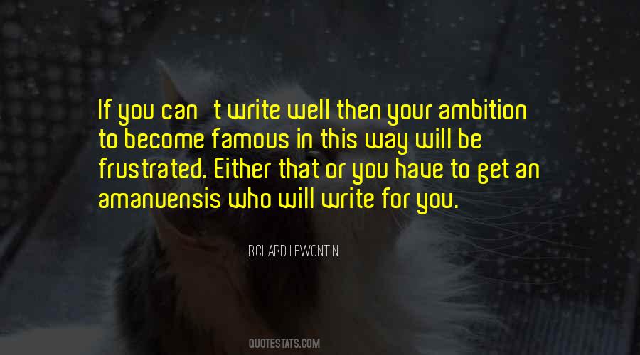 Quotes About Your Ambition #134443