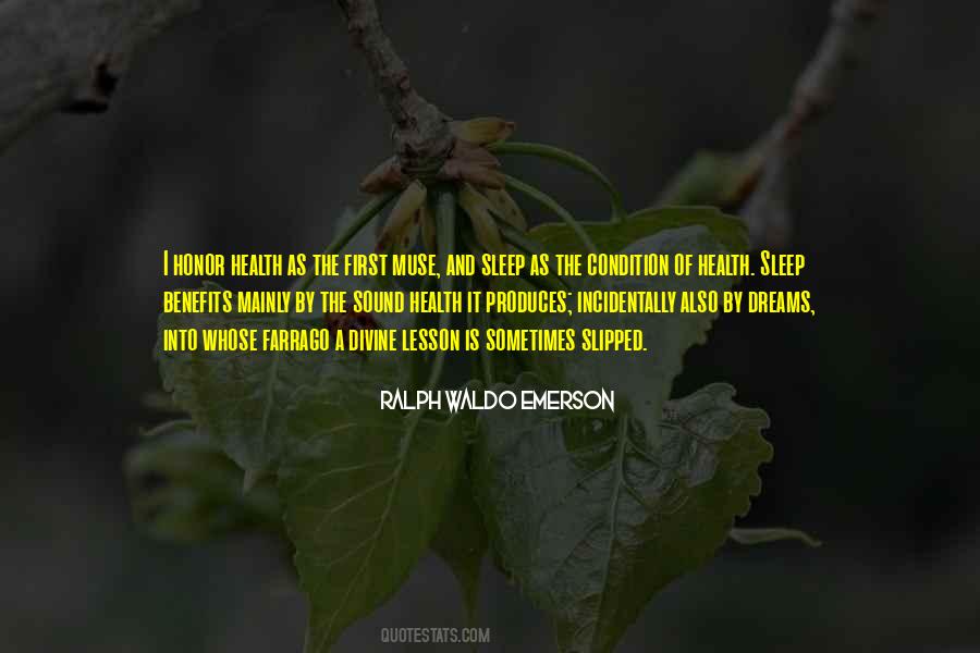 Health Is First Quotes #1645432