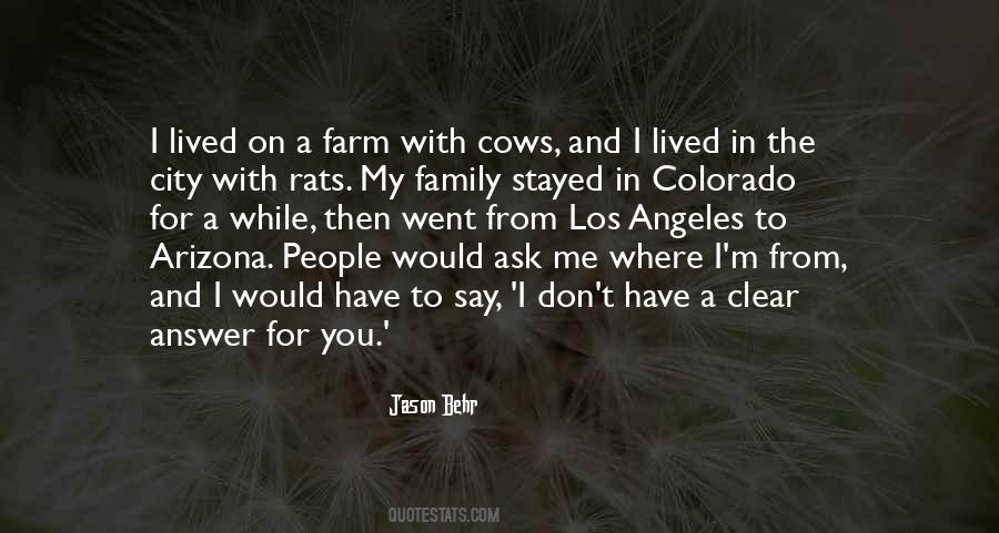 Farm And Family Quotes #1418370