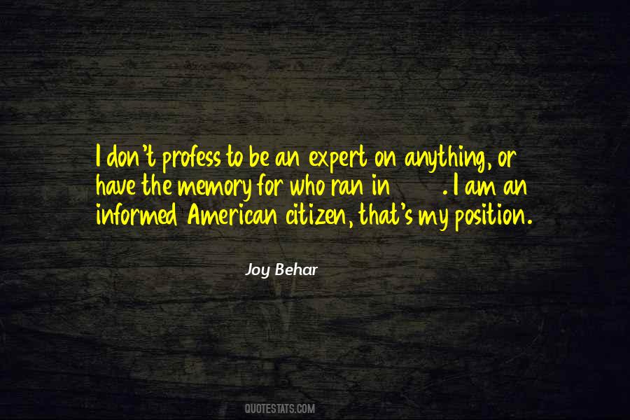 Be The Expert Quotes #117463