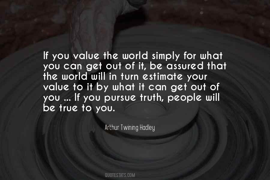 Value Of You Quotes #103375